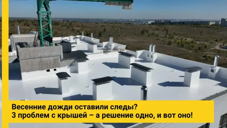 Подробнее о статье Весенние дожди оставили следы? 3 проблемы с крышей – а решение одно, и вот оно!
